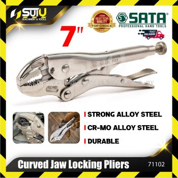 SATA 71102 CURVED JAW LOCKING PLIERS 7"