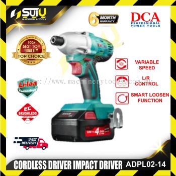 DCA ADPL02-14 Cordless Impact Driver 175N.m 