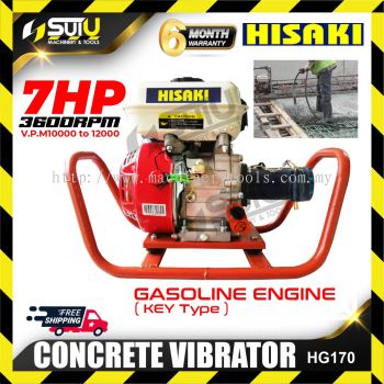 Hisaki HG170 Concrete Vibrator Gasoline Engine 