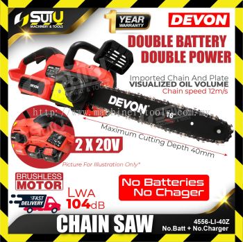 DEVON 4556-LI-40 (Solo/Bare) Electric Brushless Cordless Chain Saw