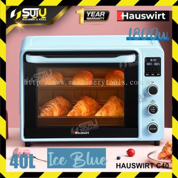 [ICE BLUE] HAUSWIRT C40 40L Electric c/w Oven Aluminum Tray 1800W