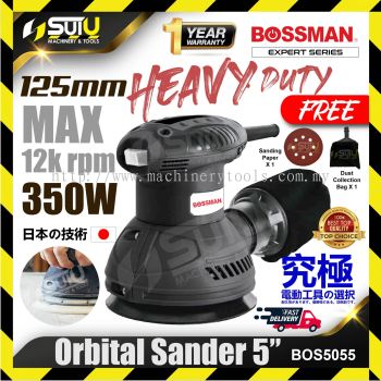BOSSMAN BOS5055/ BOS 5055/ BOS-5055 5" Orbital Sander 350W