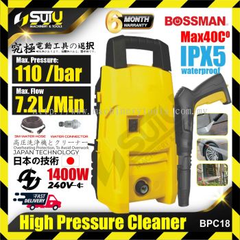 BOSSMAN BPC18 7.2L 110Bar High Pressure Cleaner 1400w