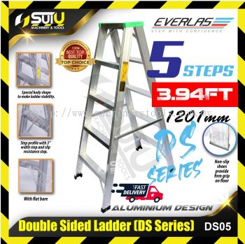 Everlas DS05 Double Sided Aluminium Ladder (5 steps)