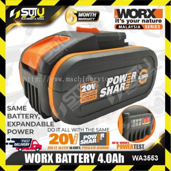 WORX WA3553 20V Max 4.0Ah Lithium Battery