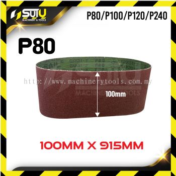 Sanding Cloth Belt P80 (100mm x 915mm)