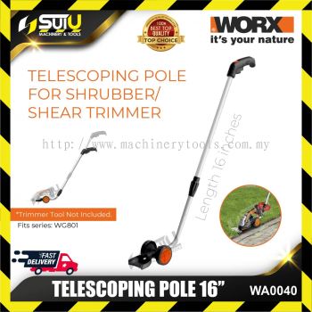 WORX WA0040 16" Telescoping Pole for WG801E Shear Shrubber (Pole Only)