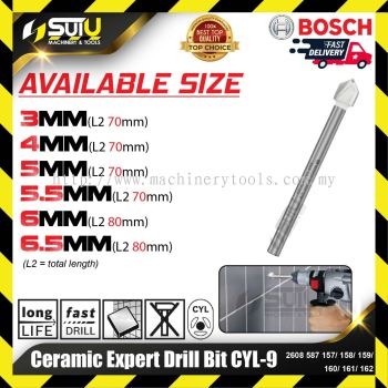 BOSCH 2608587157/ 158/ 159/ 160/ 161/ 162 Ceramic Expert Drill Bit CYL-9  (3mm-6.5mm)