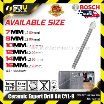 BOSCH 2608587163/ 164/ 165/ 166/ 167/ 168 Ceramic Expert Drill Bit CYL-9 (7mm-16mm)