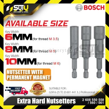 BOSCH 2608550558/ 560/ 561 Extra Hard Nutsetters (6/8/10mm)