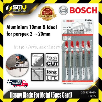 BOSCH 2608631010 (T101A) Jigsaw Blade For Metal (5 pcs Card)