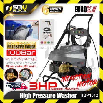 EUROX HBP1012 3HP High Pressure Washer 100bar 2200W 1450rpm