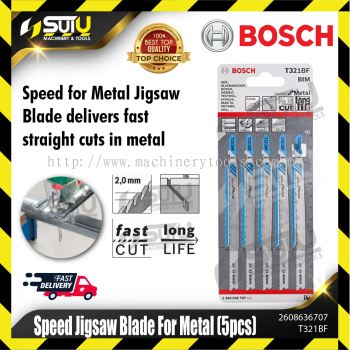 BOSCH 2608636707 (T321BF) 5PCS Speed Jigsaw Blade For Metal