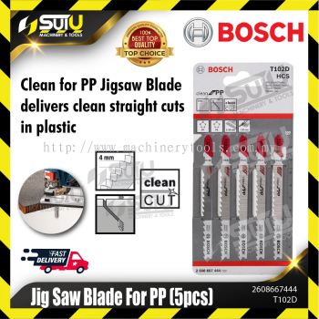 BOSCH 2608667444 (T102D) Jig Saw Blade For PP (5pcs)