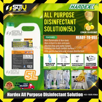 HARDEX HD-1805-RNA 5L All Purpose Disinfectant Solution (Ready To Use)