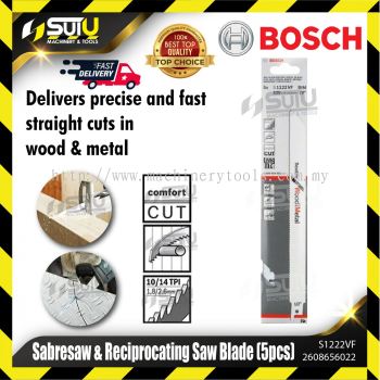 BOSCH 2608656022 (S1222VF) Sabresaw & Reciprocating Saw Blade (5 pcs)