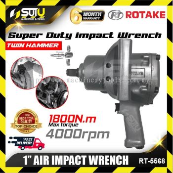 ROTAKE RT-5568 / RT5568 1" 1800NM  Air Pneumatic Impact Wrench 4000RPM