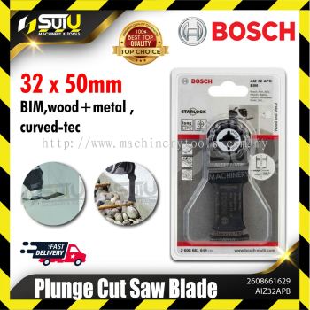 BOSCH 2608661629 ( AIZ 32 APB) 5PCS BIM Curved-Tec Plunge Cut Saw Blade 32x50mm (Wood + Metal)