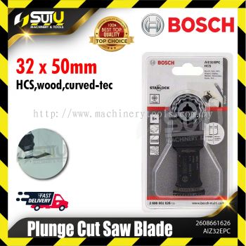BOSCH 2608661626 (AIZ 32 EPC) 5PCS HCS Curved Tec Plunge Cut Saw Blade 32 x 50mm (Wood)