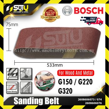 BOSCH 2608606073/ 074/ 076 Sanding Belt For Wood & Metal (G150/220/320)