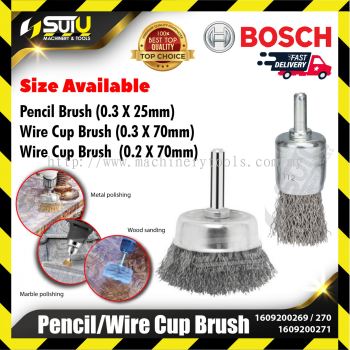 BOSCH 1609200269/ 270/ 271 Pencil / Wire Cup Brush for Polishing / Sanding / De-rusting