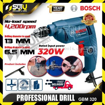BOSCH GBM 320 / GBM320 Professional Electric Rotary Drill 320W 4200rpm