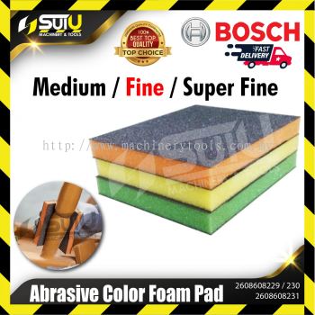 BOSCH 2608608229/ 230/ 231 Abrasive Color Foam Pad (Medium/Fine/Super Fine)