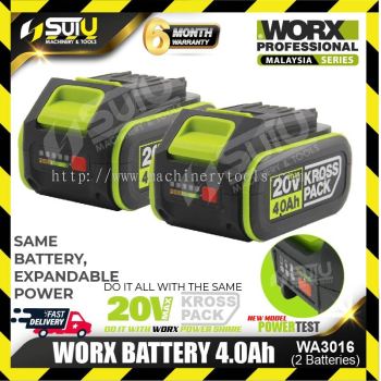  WORX WA3016 20V 4.0Ah Kross Pack Battery (1PC/2PCS)