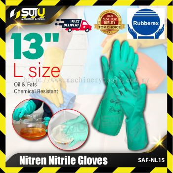 RUBBEREX SAF-NL15 / NL15 13" L Size Nitren Nitrile Gloves (1 Pair)