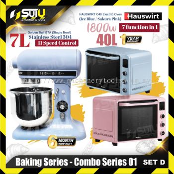 [SET D] BAKING SERIES - COMBO SERIES 01 B7A 7L Stand Mixer + C40 40L Oven