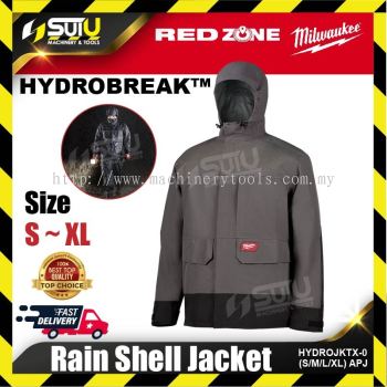 MILWAUKEE HYDROJKTX-0 APJ HYDROBREAK Rain Shell Jacket (S/M/L/XL)