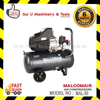 Malcomair MAL50 / MAL-50 Air Compressor 3hp 50litre