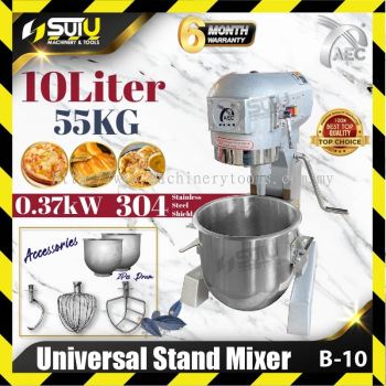 AEC B-10 / B10 10L Universal Stand Mixer 370W 300RPM w/ Accessories