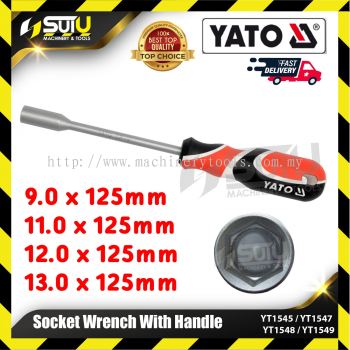 YATO YT-1545 / YT-1547 / YT-1548 / YT-1549 1PCS 9-13 X 125MM Socket Wrench With Handle