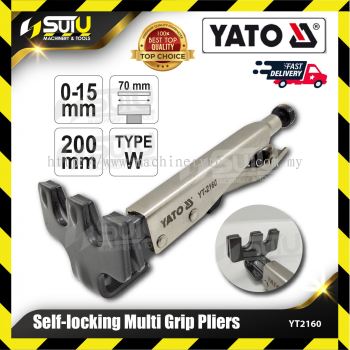 YATO YT-2160 / YT2160 1PCS 200MM Self-locking Multi Grip Pliers (Type W)
