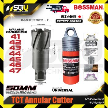 BOSSMAN BCD5041/ 42/ 43/ 44/ 45/ 46/ 47 1PCS 50MM TCT Annular Cutter