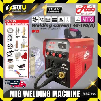 ACO MRZ200 / MRZ 200 / MRZ-200 MIG Welding Machine c/w Accessories (With CO2)