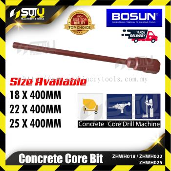 BOSUN ZHWH018 / ZHWH022 / ZHWH025 400MM Concrete Core Bit (18/22/25MM)