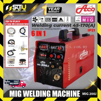 ACO MIG200J / MIG 200J 6 IN 1 MIG Welding Machine w/ Accessories (Without CO2)