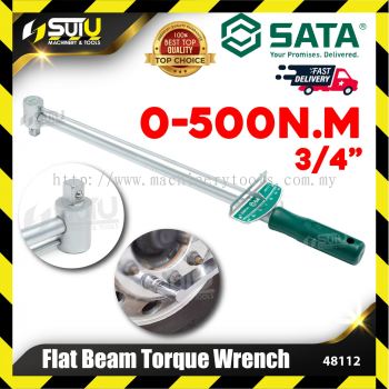 SATA 48112 Flat Beam Torque Wrench 0-500N.M