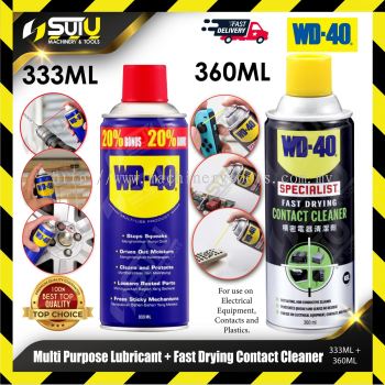 WD-40 360ML Specialist Fast Drying Contact Cleaner + 333ML Multi-Purpose Lubricant