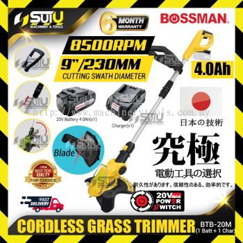 BOSSMAN BTB-20M / BTB20M 9" Cordless Grass Trimmer 8500RPM w/ 1 x Battery 4.0Ah + Charger