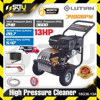 LUTIAN 18G36-13A 13HP 248Bar High Pressure Cleaner / Washer 3400RPM