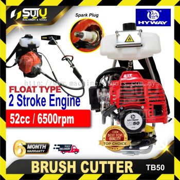 HYWAY TB50 52CC 2-Stroke Brush Cutter 6500RPM