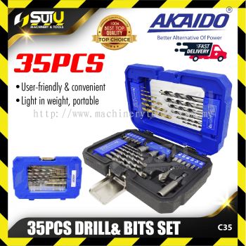 AKAIDO C35 / C35B 35PCS Drill & Bits Set