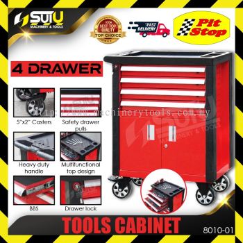 PITSTOP 8010-01 4 Drawers Tools Cabinet