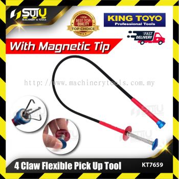 KING TOYO KT-7659 / KT7659 4-Claw Flexible Pick Up Tool