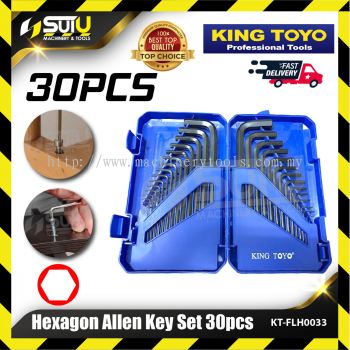 KING TOYO KT-FLH0033 30PCS Hexagon Allen Key Set