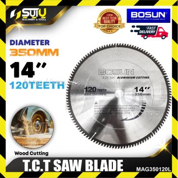 BOSUN MAG350120L / MAG350120 14" 120 Teeth TCT Saw Blade for Aluminium Cutting