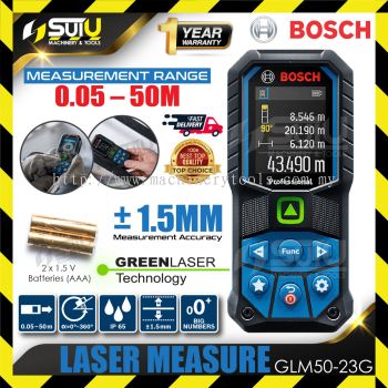 BOSCH GLM50-23G / GLM 50-23 G / GLM 50-23G Laser Measure Machine (Green Light Laser)